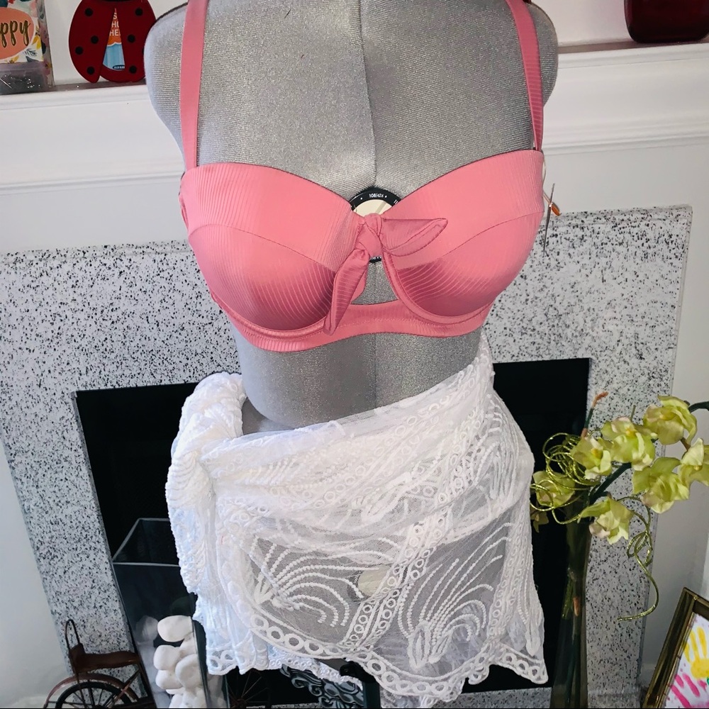 Shade & Shore Mauve Bikini Swim Top
